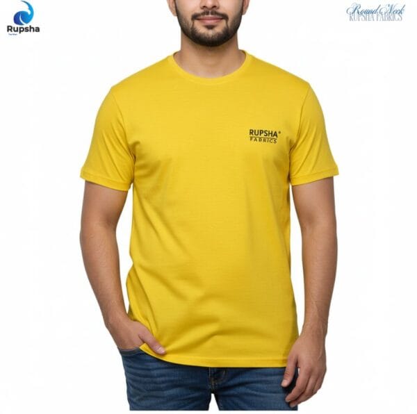 Yellow Round Neck T-Shirt