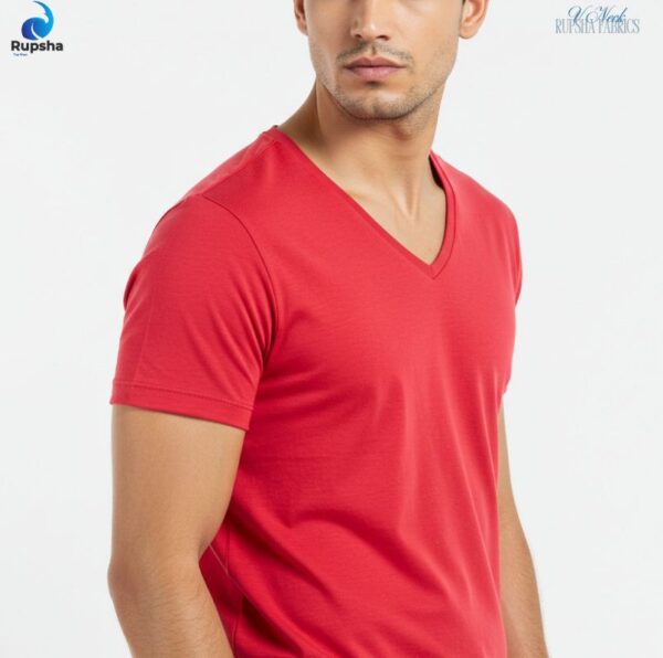 Red V Neck T-shirt