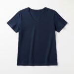 Navy Blue V Neck T-shirt