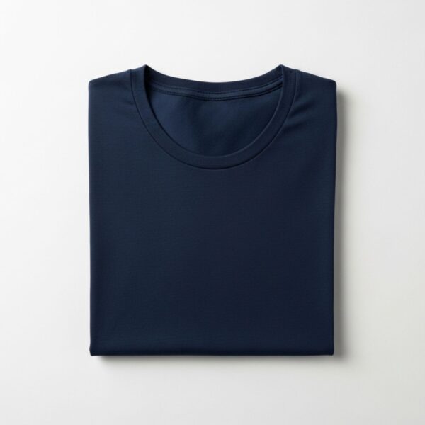 Navy Blue Round Neck T-Shirt