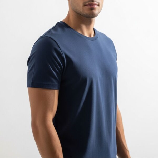 Navy Blue Round Neck T-Shirt
