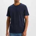 Navy Blue Round Neck T-Shirt